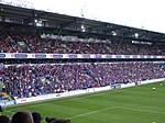 Vålerenga supportrar på Postbanken-sidan