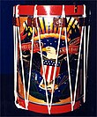 A drum of the U.S. Army Herald Trumpets