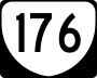 State Route 176 marker