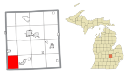 Location within Shiawassee County