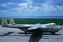 A RAF Armstrong Whitworth Argosy C.1 of the type based at RAF Benson during the 1960s.