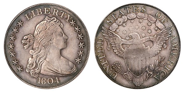 1804 dollar, by the United States Mint