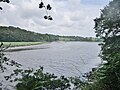 La ria du Scorff vue depuis la rive droite (à gauche de la photographie, la rive gauche côté Caudan à hauteur du hameau de Keradelys).