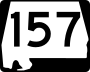 State Route 157 marker