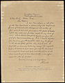 Image 44Lithographic facsimile of the Bixby letter, by Huber's Museum