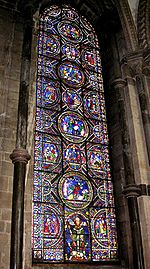 Thomas Becket window at Canterbury Cathedral (13th c.)