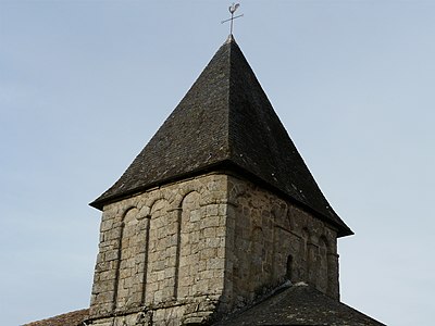 Kirchturm von Saint-Paul in Reilhac