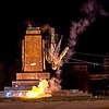 The destruction of the Kharkiv Lenin statue on 28 September 2014