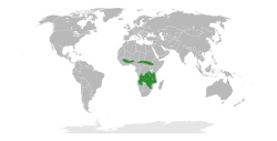 Distribución de Detarieae.