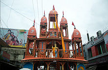 A The newly constructed Rath of Dhamrai.