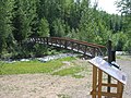 Bridge over Driftwood Creek at the start of the interpretive trail.