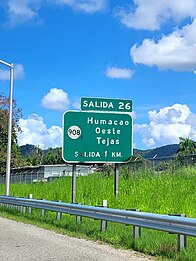 PR-30 east approaching exit 26 to PR-908