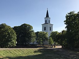 Flisby kyrka i augusti 2018