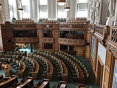 Folketinget chamber in Christiansborg Palace in 2018