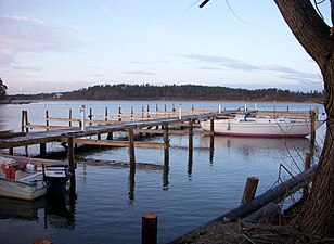 Båthamnen på norrsidan