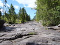 Rivière sur les flancs du dôme