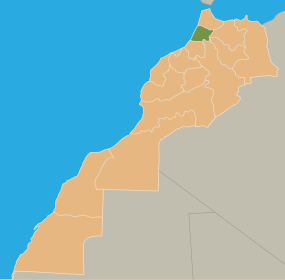 Localização de Gharb-Chrarda-Beni Hssen em Marrocos