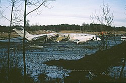 Wreckage of the MD-81 from another view