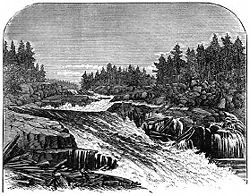 Great Falls, Saco River in 1869