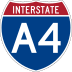 Interstate A-4 marker