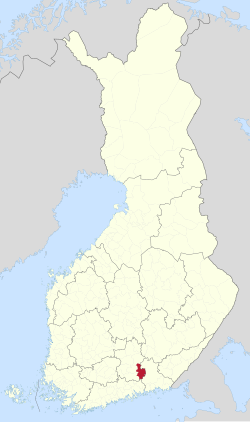 Location of Iitti in Finland