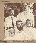 Gest and his four children, sometime before 1914