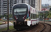 KLIA Exspres CRRC Changchun Equator EMU Train at Bandar Tasik Selatan Station