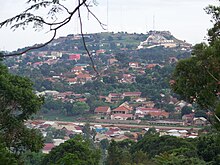 A Kampala hill as seen from Kikaaya