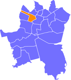 Location of Załęże within Katowice