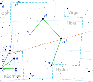 Gliese 555 is located in the constellation Libra