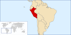 Location of Peru