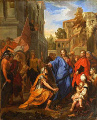 Le centurion aux pieds du Christ, Louis de Boullogne (1685).