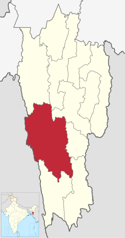 Location in Mizoram