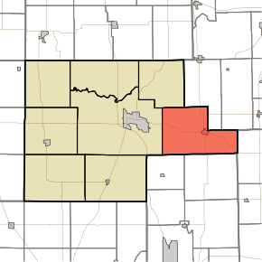 Location of Henry Township in Fulton County