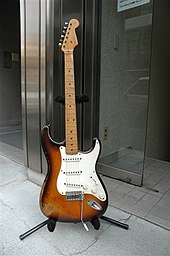 1954 Stratocaster, with ash body, maple fingerboard and two-color sunburst finish
