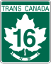 Route 16 marker