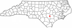 Location within the state of North Carolina