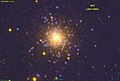 Image de M75 dans le domaine de l'ultraviolet par le télescope spatial GALEX.