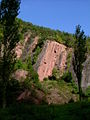 November: Die Felsen der Bohlenwand bei Saalfeld