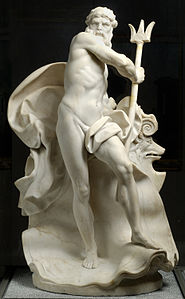 Neptune (1767), marbre, musée des Beaux-Arts de Lyon.
