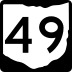 State Route 49 marker