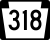 PA Route 318 Alternate Truck marker