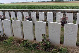 Tombes de soldats allemands.