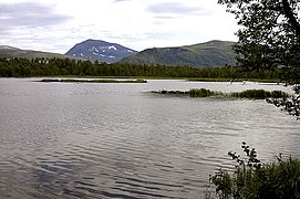 View from Prestvannet in the city of Tromsø