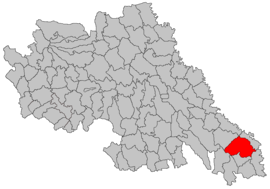 Location in Iași County