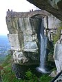 View of the falls in Rock City on the Tennessee/Georgia State line