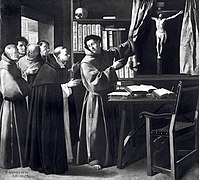 5, Zurbarán, Saint Bonaventure and Saint Thomas Aquinas before the Crucifix, formerly Kaiser-Friedrich-Museum, Berlin, destroyed 1945