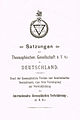 Satzung 1897