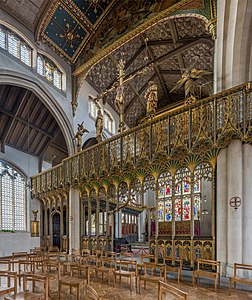 Rood screen of St Cyprian's Church, by Diliff