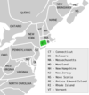 Symphyotrichum × gravesii recorded occurrences: Connecticut.